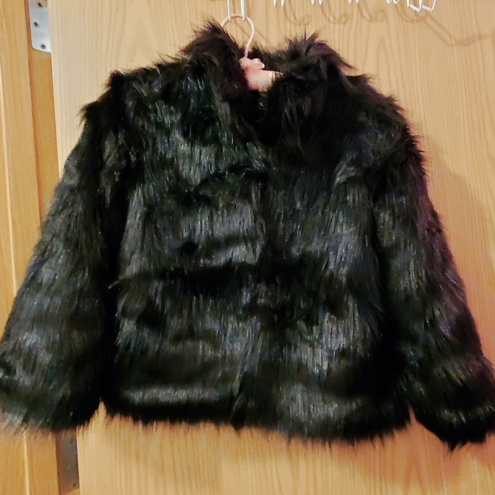 Faux fur coat